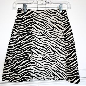 ZARA ZEBRA PRINT MINI SKIRT